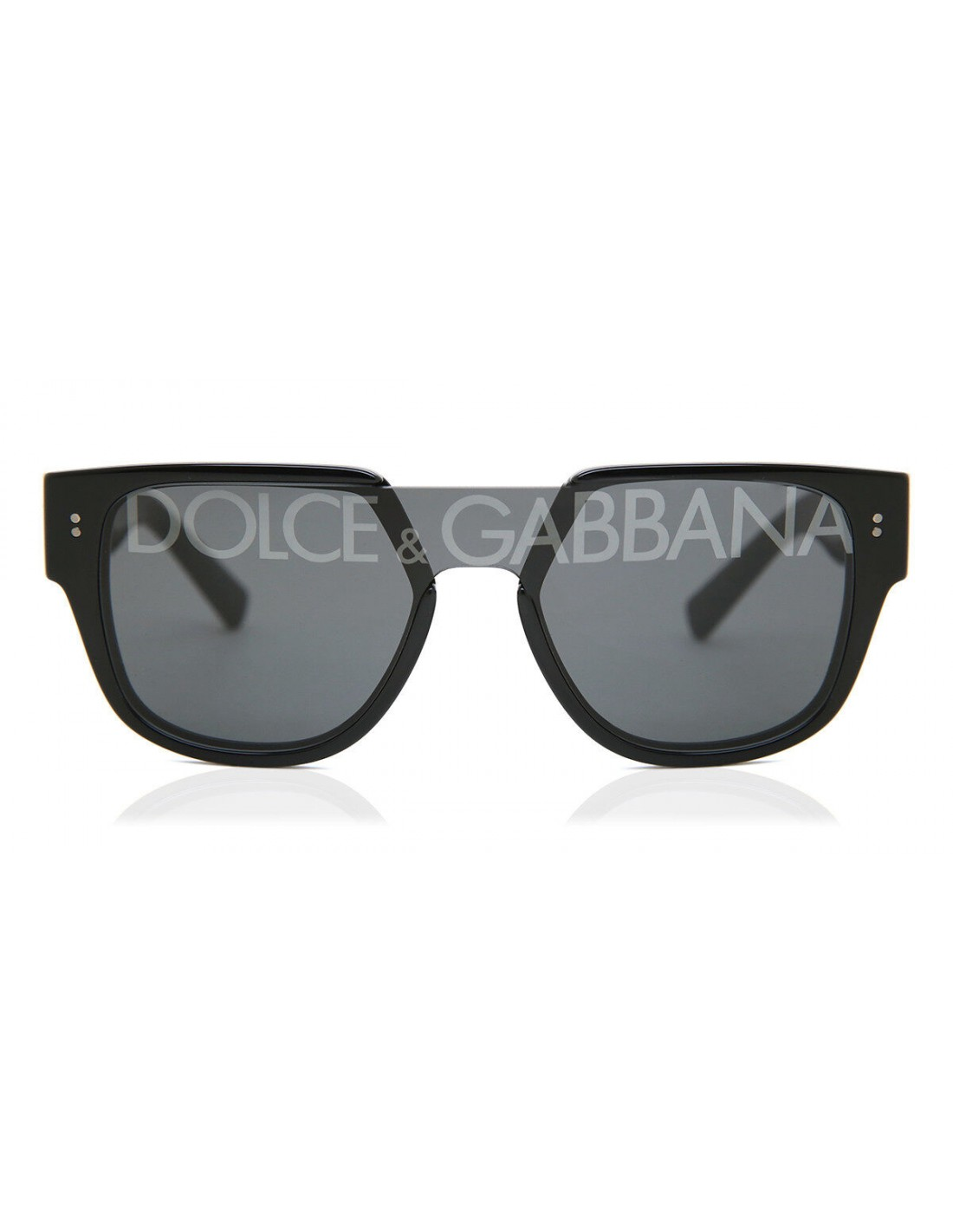 Dolce & Gabbana DG4356 501/M Square Shape Black Silver
