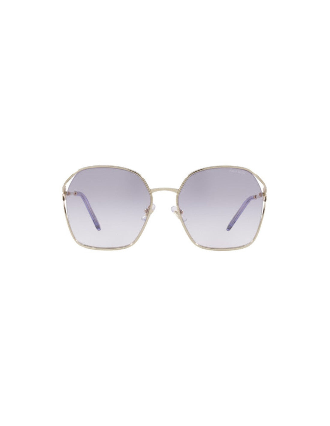 Miu Miu MU 52WS ZVN-07S Square Shape Gray Silver