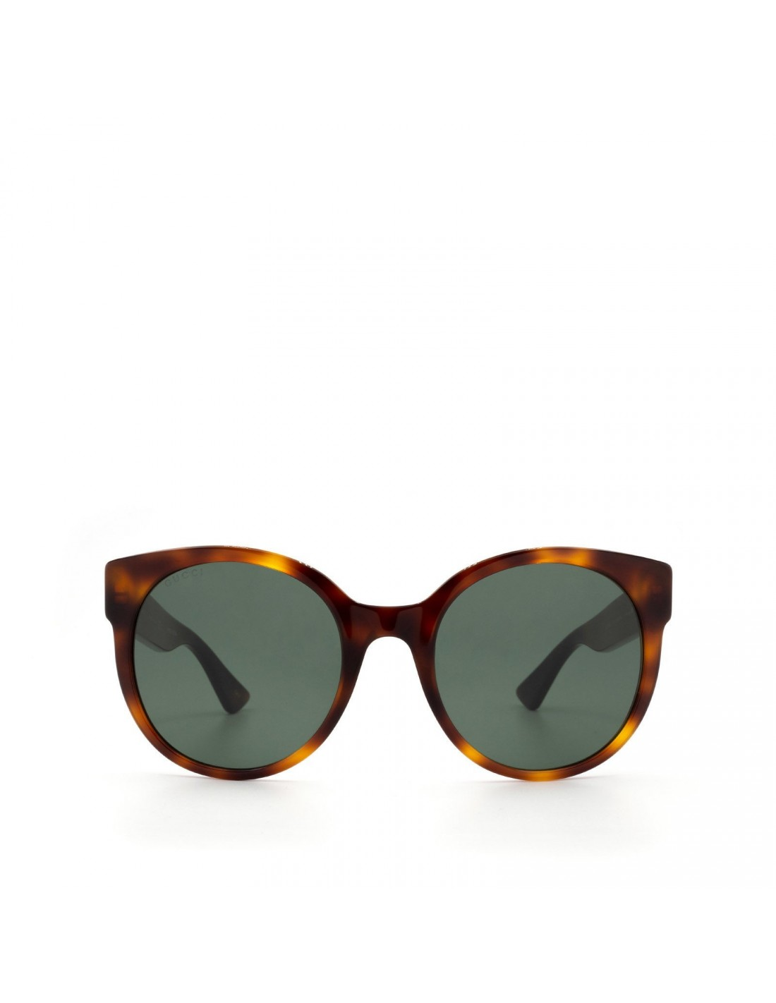 Gucci Gg0035s 011 Round Shape Brown Carey Grey