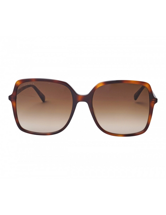 Gucci GG0544S 002 Square Shape Havana Carey Brown