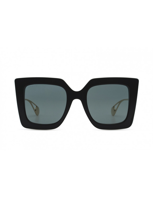 Gucci GG0435S 001 Square Shape Black Grey