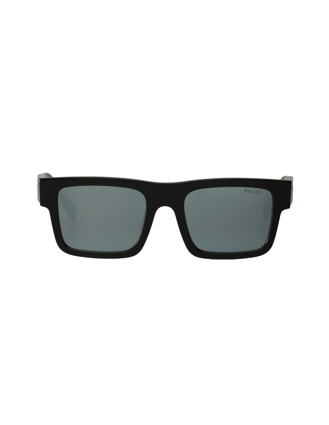 Prada SPR 19WS 1AB-2B0 Square Shape Silver Black