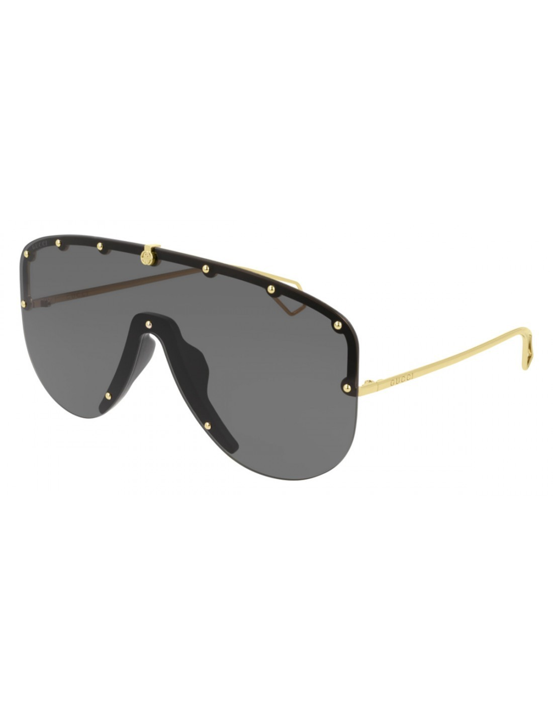 Gucci GG0667S 001 Aviator Fashion Black Golden