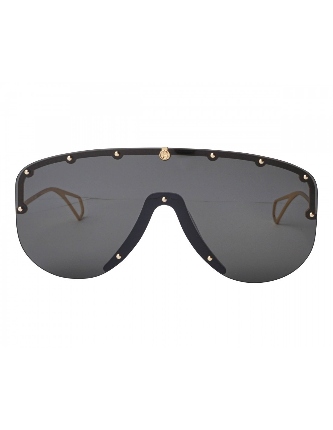 Gucci GG0667S 001 Aviator Fashion Black Golden