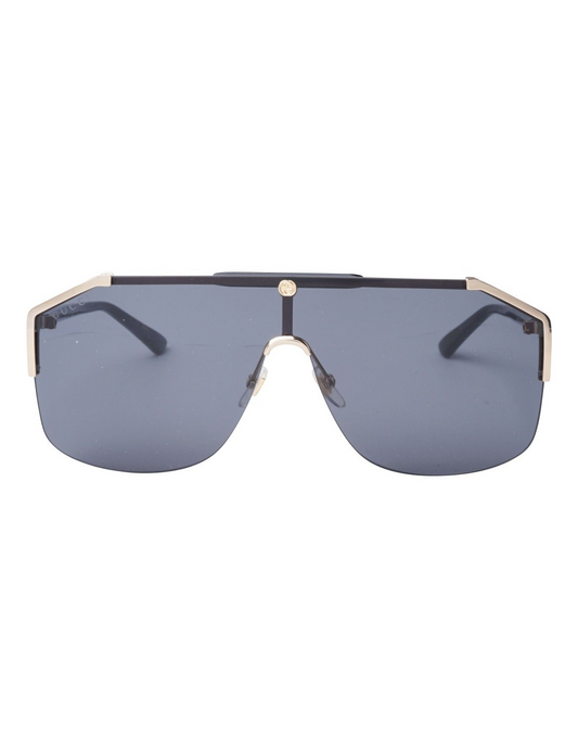 Gucci GG0291S 001 New Aviator Square Grey Black